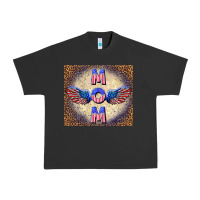 Pigment Black American mom Urban Heavy Tee - TumblerDesignByShophia