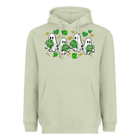 Matcha clover ghostie st.patrick's day Heavyweight Hoodie - Artiststas