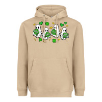 Mushroom clover ghostie st.patrick's day Heavyweight Hoodie - Artiststas