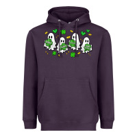 Plum clover ghostie st.patrick's day Heavyweight Hoodie - Artiststas