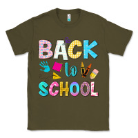 Army Green back to school Classic Tee - NancyCooperArtShop