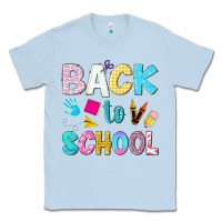 Dusty Blue back to school Classic Tee - NancyCooperArtShop