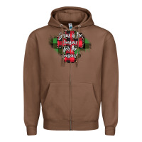 Chestnut Jesus is the Reason For The Season Zipper Hoodie - CowhideDigitalArt