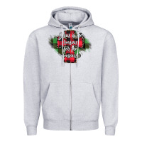 Heather Grey Jesus is the Reason For The Season Zipper Hoodie - CowhideDigitalArt