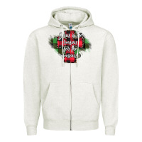 Oatmeal Heather Jesus is the Reason For The Season Zipper Hoodie - CowhideDigitalArt
