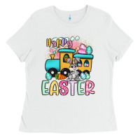 Happy Easter Train Ladies Tee | Teevron