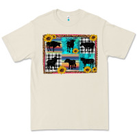 Bone cow sunflower leopard Premium Tee - Artiststas