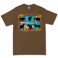 Cacao cow sunflower leopard Premium Tee - Artiststas
