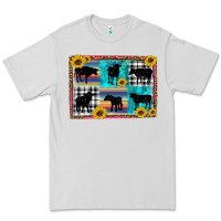 Cow Sunflower Leopard Premium Tee | Teevron