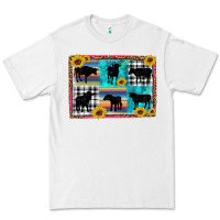 White cow sunflower leopard Premium Tee - Artiststas