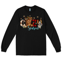 Black cozy season Long Sleeve Tee - CowGirlArtShop