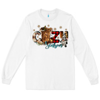 White cozy season Long Sleeve Tee - CowGirlArtShop