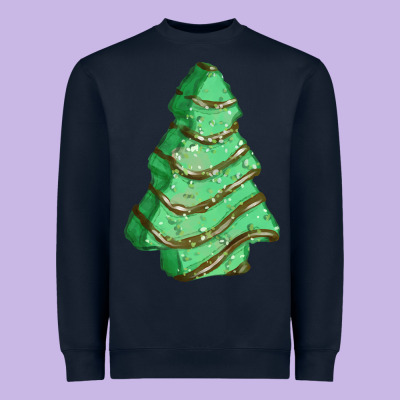 Green Christmas Cake Heavyweight Sweatshirt Designed By Fadigitalartstudio