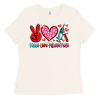 Bone peace love phlebotomy Ladies Tee - Artiststas