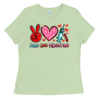 Matcha peace love phlebotomy Ladies Tee - Artiststas