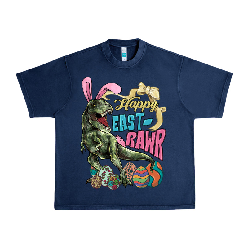 Happy Easter Day T-rex Urban Heavy Tee by HowdyJamesFarm | Teevron