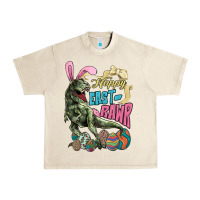Sandshell Happy Easter Day T-Rex Urban Heavy Tee - HowdyJamesFarm