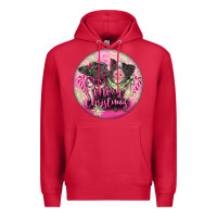 Cardinal Pink Merry Christmas Pig Premium Hoodie - FaDigitalArtStudio