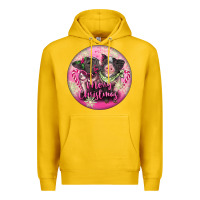 Lemon Pink Merry Christmas Pig Premium Hoodie - FaDigitalArtStudio