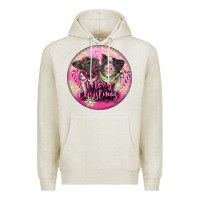 Oatmeal Heather Pink Merry Christmas Pig Premium Hoodie - FaDigitalArtStudio