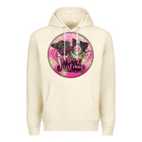 Sandshell Pink Merry Christmas Pig Premium Hoodie - FaDigitalArtStudio