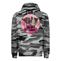 Slate Camo Pink Merry Christmas Pig Premium Hoodie - FaDigitalArtStudio