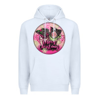 White Pink Merry Christmas Pig Premium Hoodie - FaDigitalArtStudio