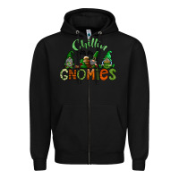 Black st patricks day gnomes Zipper Hoodie - CowhideDigitalArt