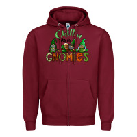 Burgundy st patricks day gnomes Zipper Hoodie - CowhideDigitalArt