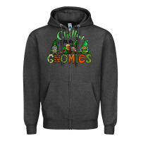 Charcoal Heather st patricks day gnomes Zipper Hoodie - CowhideDigitalArt