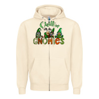 Sandshell st patricks day gnomes Zipper Hoodie - CowhideDigitalArt