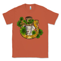 Copper st patricks day goat horseshoe shamrock Classic Tee - RanaPortraitStore