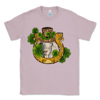 Lilac st patricks day goat horseshoe shamrock Classic Tee - RanaPortraitStore