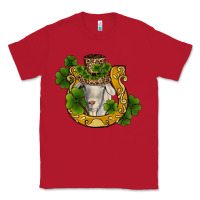 Red st patricks day goat horseshoe shamrock Classic Tee - RanaPortraitStore