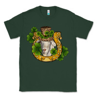 Sports Green st patricks day goat horseshoe shamrock Classic Tee - RanaPortraitStore