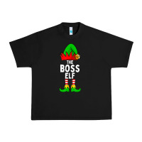 Black Boss Elf Matching Family Christmas Urban Heavy Tee - lanVoArt