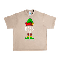 French Oak Boss Elf Matching Family Christmas Urban Heavy Tee - lanVoArt