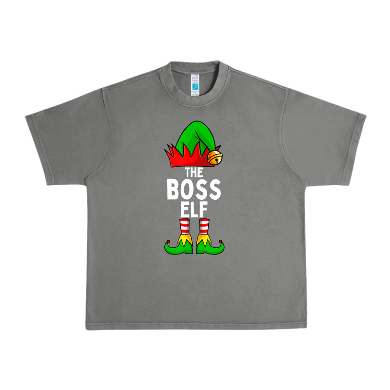 Boss Elf Matching Family Christmas Urban Heavy Tee by lanVoArt | Teevron