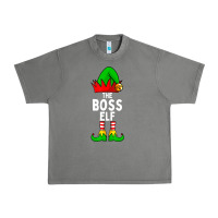 Tornado Boss Elf Matching Family Christmas Urban Heavy Tee - lanVoArt
