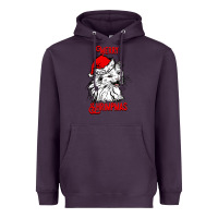 Plum Merry Christmas Cat Heavyweight Hoodie - SublimationCraftShop