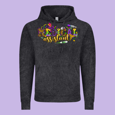 Ma Medical Assistant Mardi Gras Vintage Hoodie Designed By Howdyjamesfarm