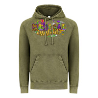 Vintage Olive MA Medical Assistant Mardi Gras Vintage Hoodie - HowdyJamesFarm