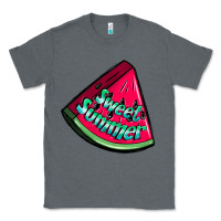 Charcoal Heather sweet summer watermelon Classic Tee - NancyCooperArtShop