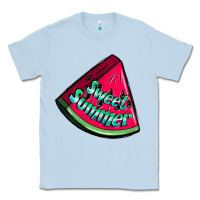 Dusty Blue sweet summer watermelon Classic Tee - NancyCooperArtShop