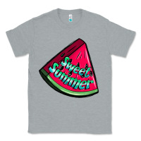 Heather Grey sweet summer watermelon Classic Tee - NancyCooperArtShop