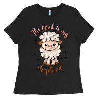 Black the lord is my shepherd Ladies Tee - Artiststas