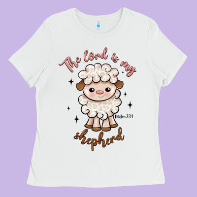 The Lord Is My Shepherd Ladies Tee Designed By Artiststas