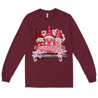 Burgundy Loads of love with flowers Valentine's Day Long Sleeve Tee - HowdyJamesFarm