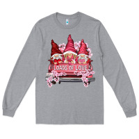 Heather Grey Loads of love with flowers Valentine's Day Long Sleeve Tee - HowdyJamesFarm