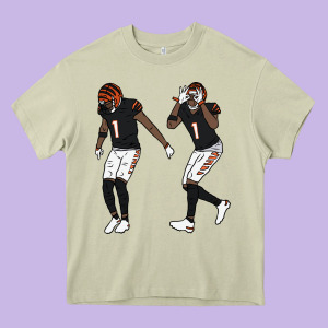 Jamarr Chase Griddy Kids  Gift Heavy Core Tee Designed By Lanvoart